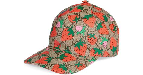 casquette gucci fraise|casquette gucci stockx.